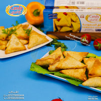 Frozen Candy vegan sambosa leaves, 500g, hand-crafted samosa dough sheets, ready to use, ideal for making traditional samosas.