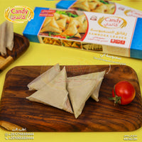 Frozen Candy brand sambosa leaves pastry sheets, 500g pack, crisp and ready-to-use for making samosas