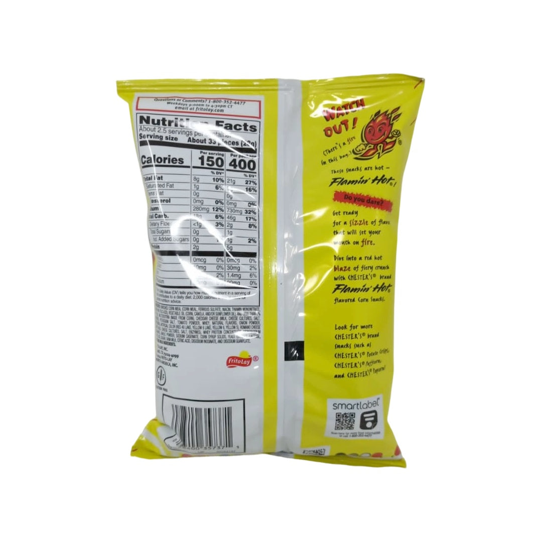 Cheetos Flamin' Hot Fries 74.4g Bag Intense Spicy Flavor Crispy Corn Snack Perfect for Snacking Anytime - SANI-LLC