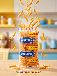 Diana Crunchy Cheese Curls Cheesteens Quesitos 4.4 oz