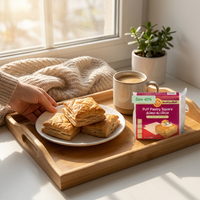ALKARAMH 10 PUFF PASTRY SQUARE WHOLE WHEAT (400g) LOCAL PICKUP Springfield Virginia Only - UPC 732542000254