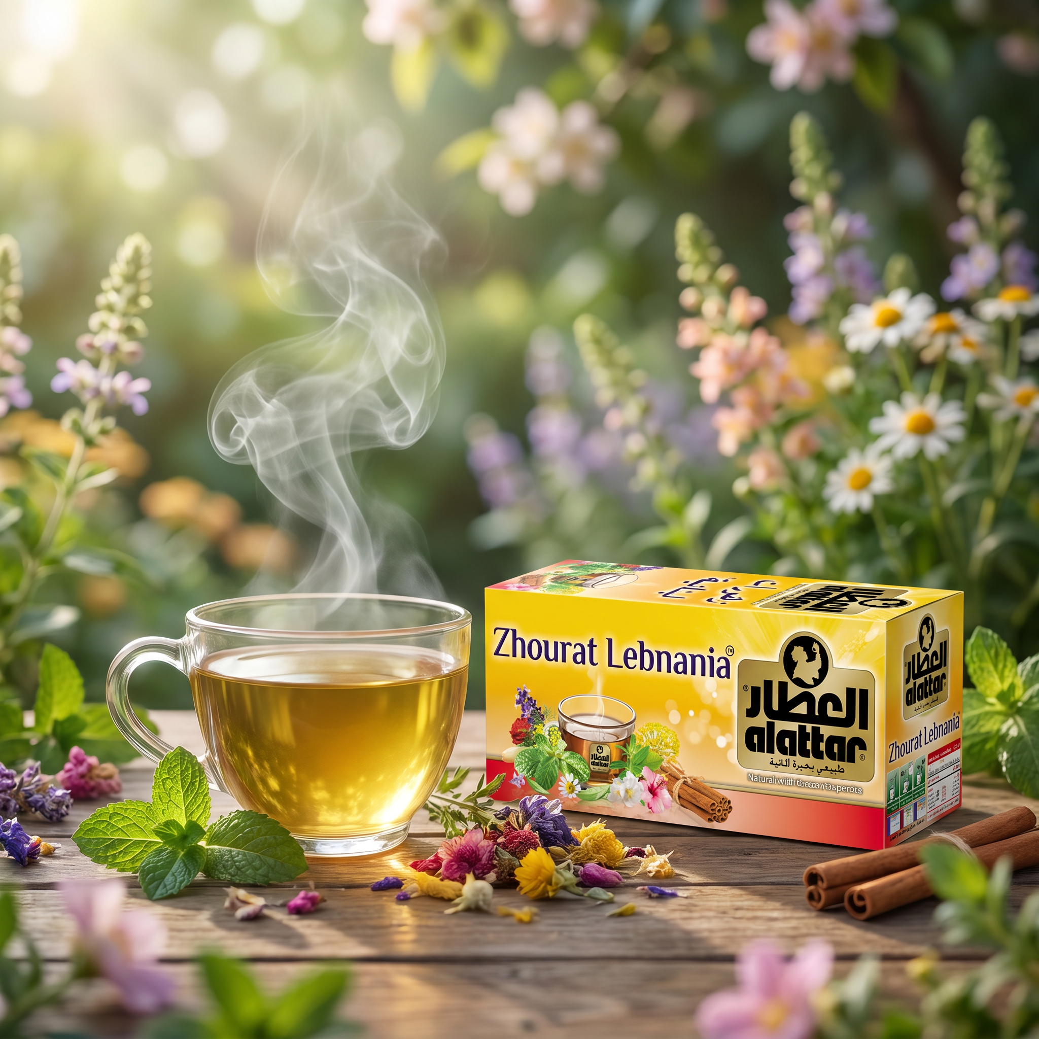 Alattar Zhourat Lebnania Lebanese Herbal Tea Box - Natural Blend