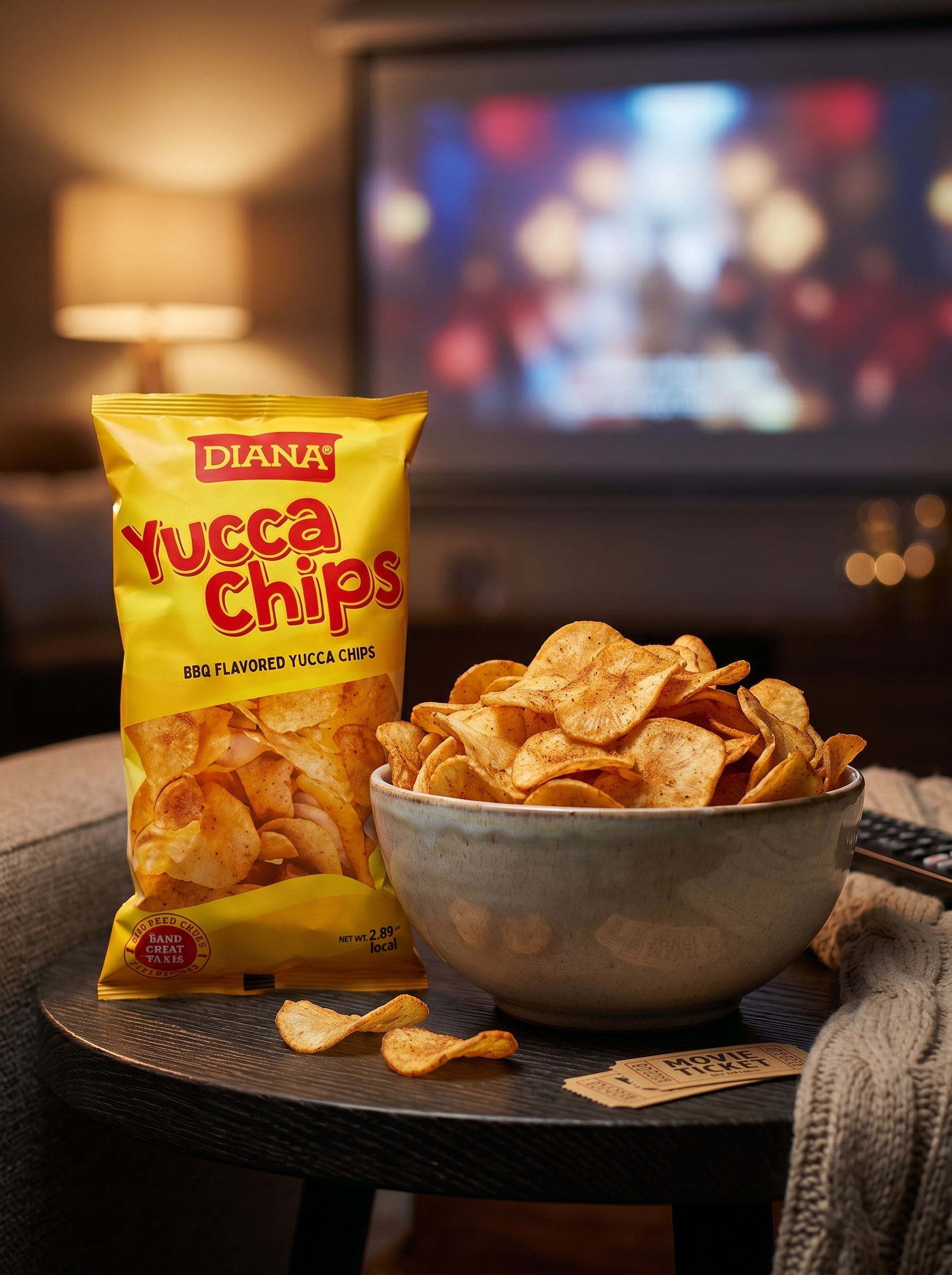 Diana Yucca Chips BBQ Flavored Crunchy Cassava 65g 2.29Oz