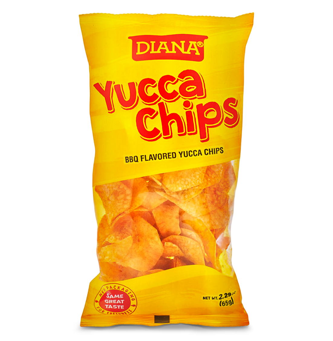 Yucca Cassava chips flavored with barbeque