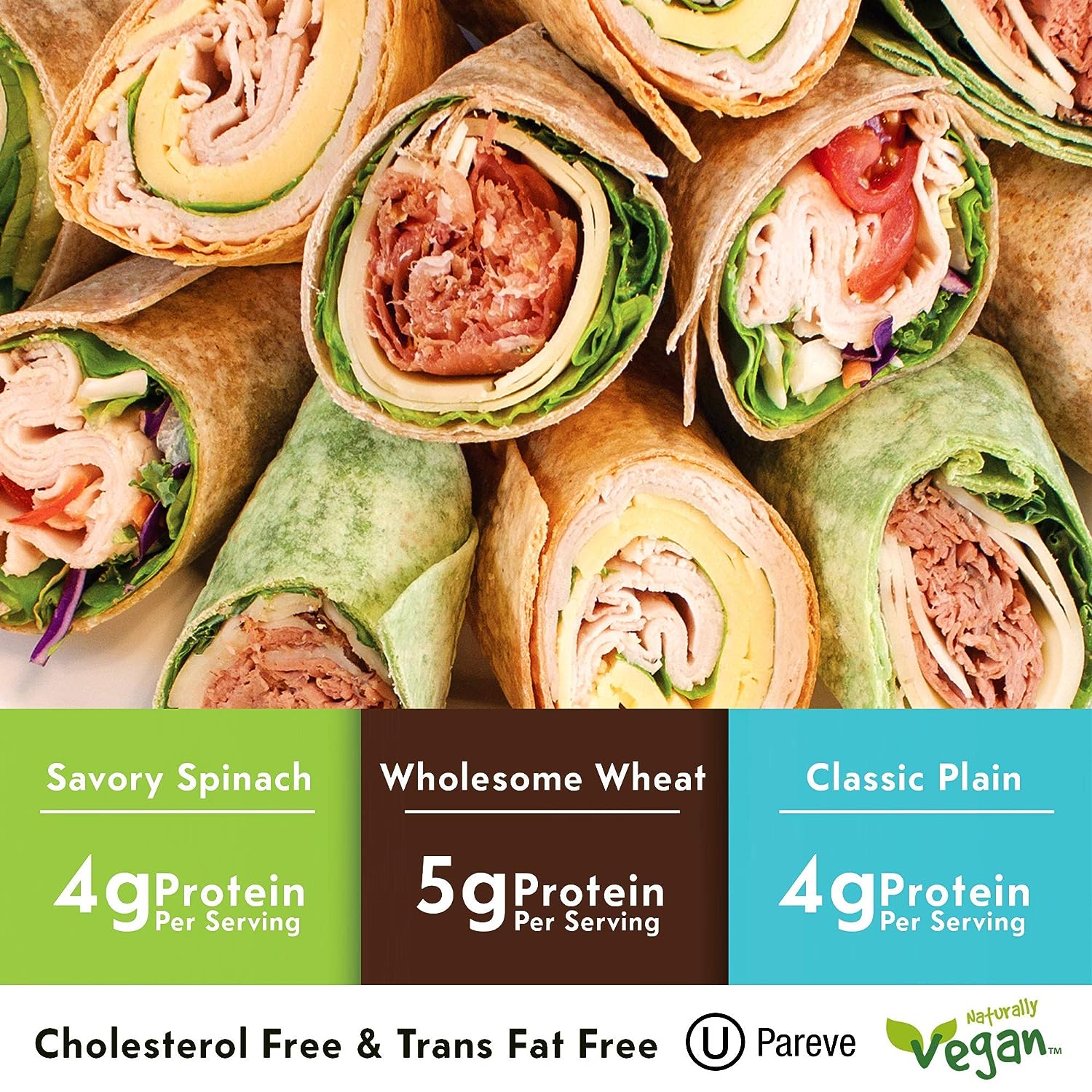 Toufayan Wraps – Wholesome Wheat 6 COUNT | NET WT. 11 OZ. (312g)