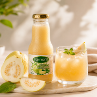 Tamara Guava Nectar 250ml tropical drink in a clear plastic bottle, showcasing the vibrant guava fruit on the label.