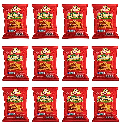 Mayte Maduritos || Sweet Plantain Chips || 3 oz / 85 g ||Always Crunchy (Pack 12)