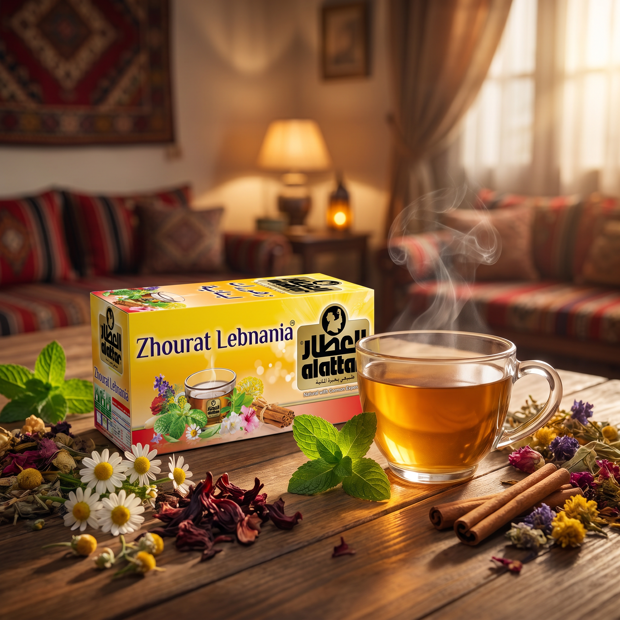 Alattar Zhourat Lebnania Lebanese Herbal Tea Box - Natural Blend