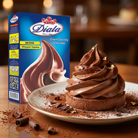 Diala Chocolate Whipped Topping 65g mini cream chantilly mix in a sealed packet with branding visible