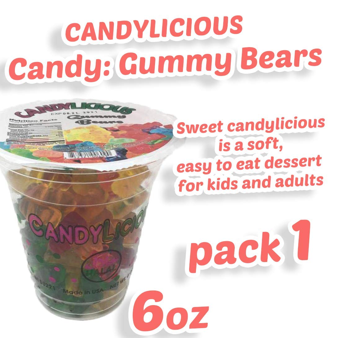 Cup Candy || Gummy Bears of the best daily flavors || 6oz (170g)