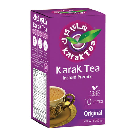 Karak Tea Instant Premix Tea 10 Sticks, 200g Original Flavor Rich, Authentic Taste, Quick & Easy For On-the-Go Tea Lovers - SANI-LLC