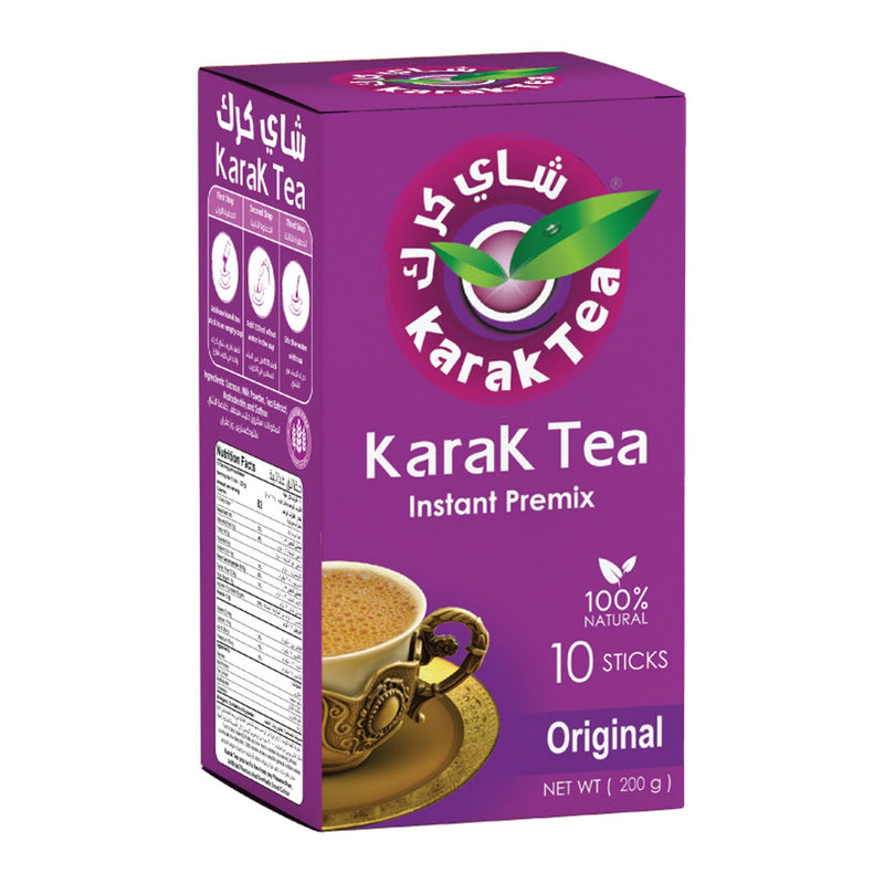 Karak Tea Instant Premix Tea 10 Sticks, 200g Original Flavor Rich, Authentic Taste, Quick & Easy For On-the-Go Tea Lovers - SANI-LLC