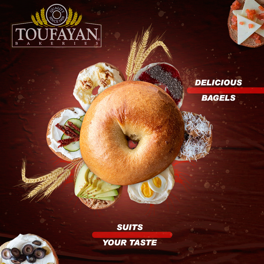 Toufayan: Jumbo Bagels | Health Baked Whole Wheat 6 pieces 14G Protein 20oz.