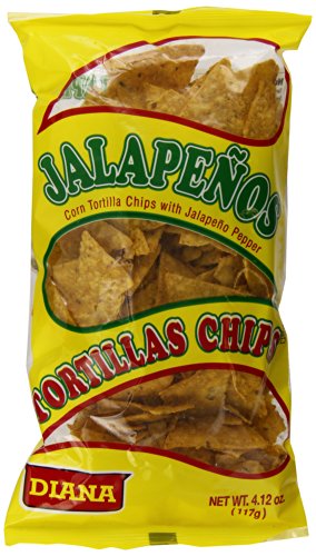 Diana Jalapenos Tortilla Chips 3.84oz (Pack of 24)