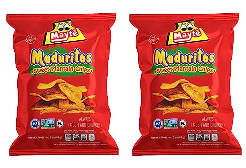 Mayte Maduritos || Sweet Plantain Chips || 3 oz / 85 g ||Always Crunchy (Pack 02)