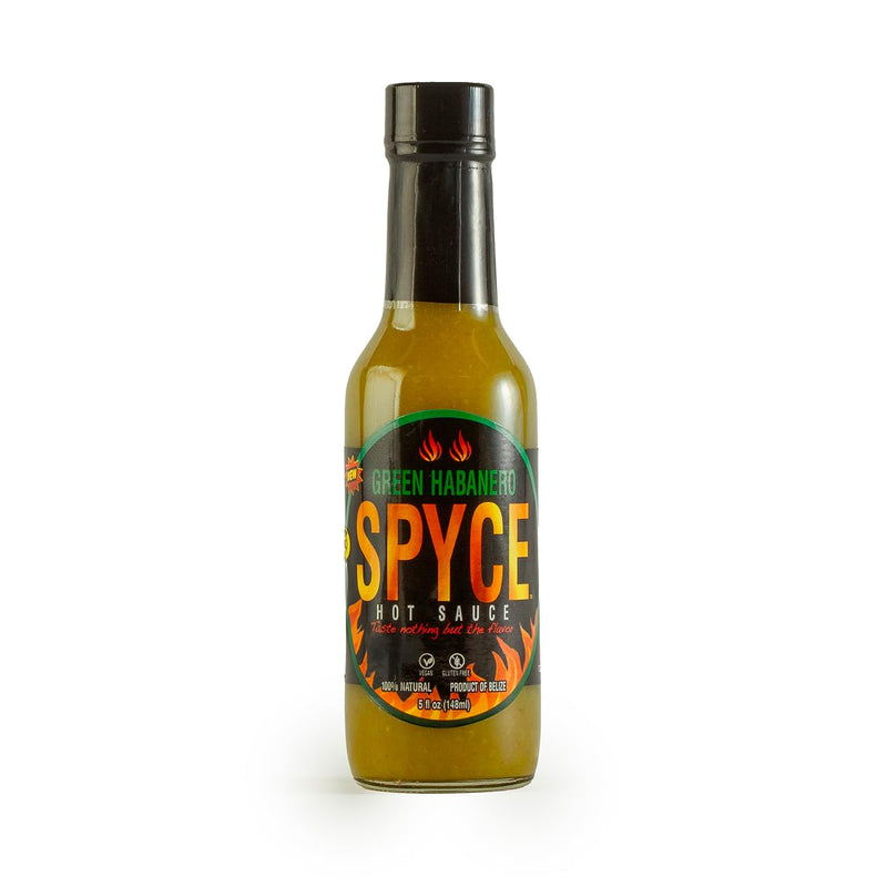 SPYCE Green Habanero Hot Sauce 5 fl oz | Low Sodium, 100% Natural | For Flavorful Meals - SANI-LLC