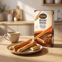 Hamdan Classic Bread Sticks 400g crispy lye sticks for dipping, shown in a clear image with golden-brown, crunchy texture