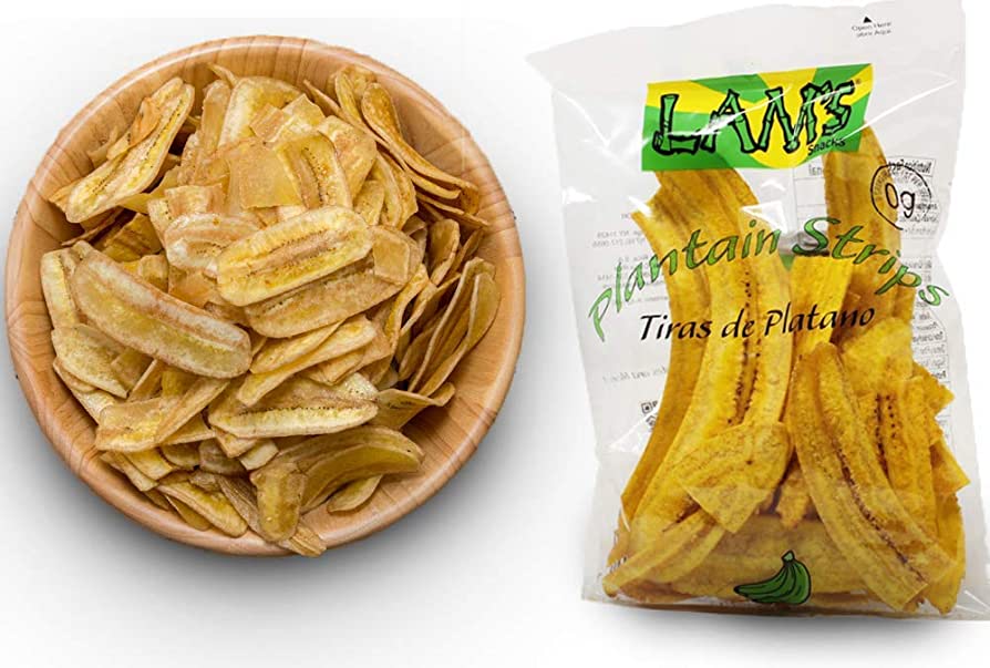 Lam's Plantain Strips || Tiras de Platano || 2.5oz || 71g || Vegetable Snacks || Healthy & Fresh Snacks || Gluten-free || Banana Chips || Natural Slices - 1PaysLess