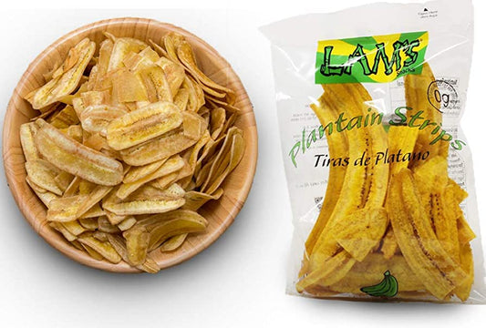 Lam's Plantain Strips || Tiras de Platano || 2.5oz || 71g || Vegetable Snacks || Healthy & Fresh Snacks || Gluten-free || Banana Chips || Natural Slices