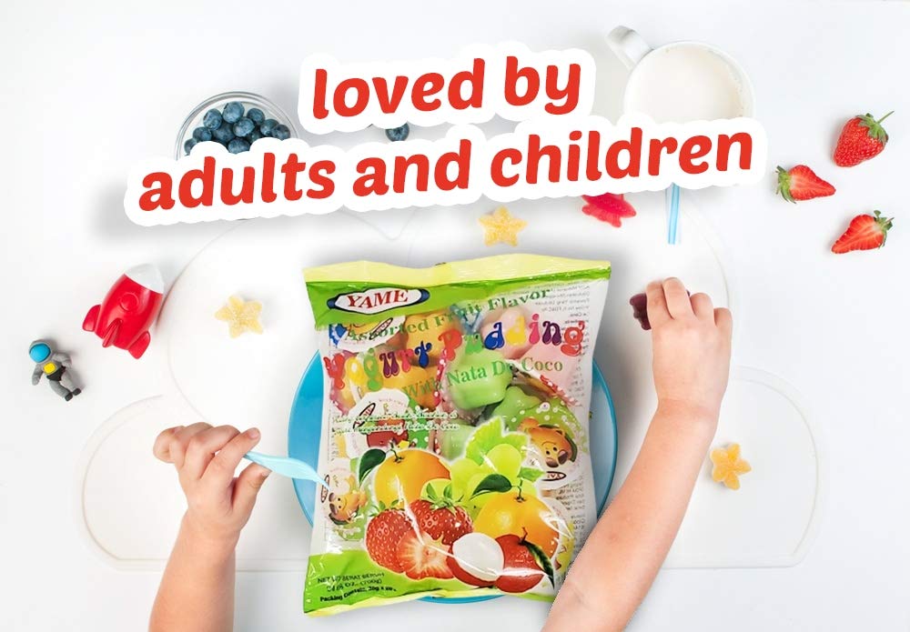 Yame Halal Fruit Pudding Cups with Nata De Coco 700g 24.6oz - 1PaysLess