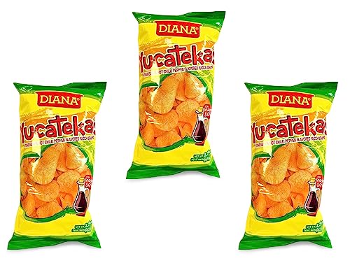 Diana Yucatekas (VINEGAR & HOT CHILLI PEPPER FLAVORED WITH YUCCA CHIPS) 2.29 Oz., 65g/ same great taste.