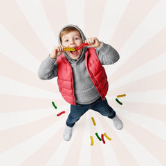 Cup candy Gummy worm Fun fruit Bites 6oz