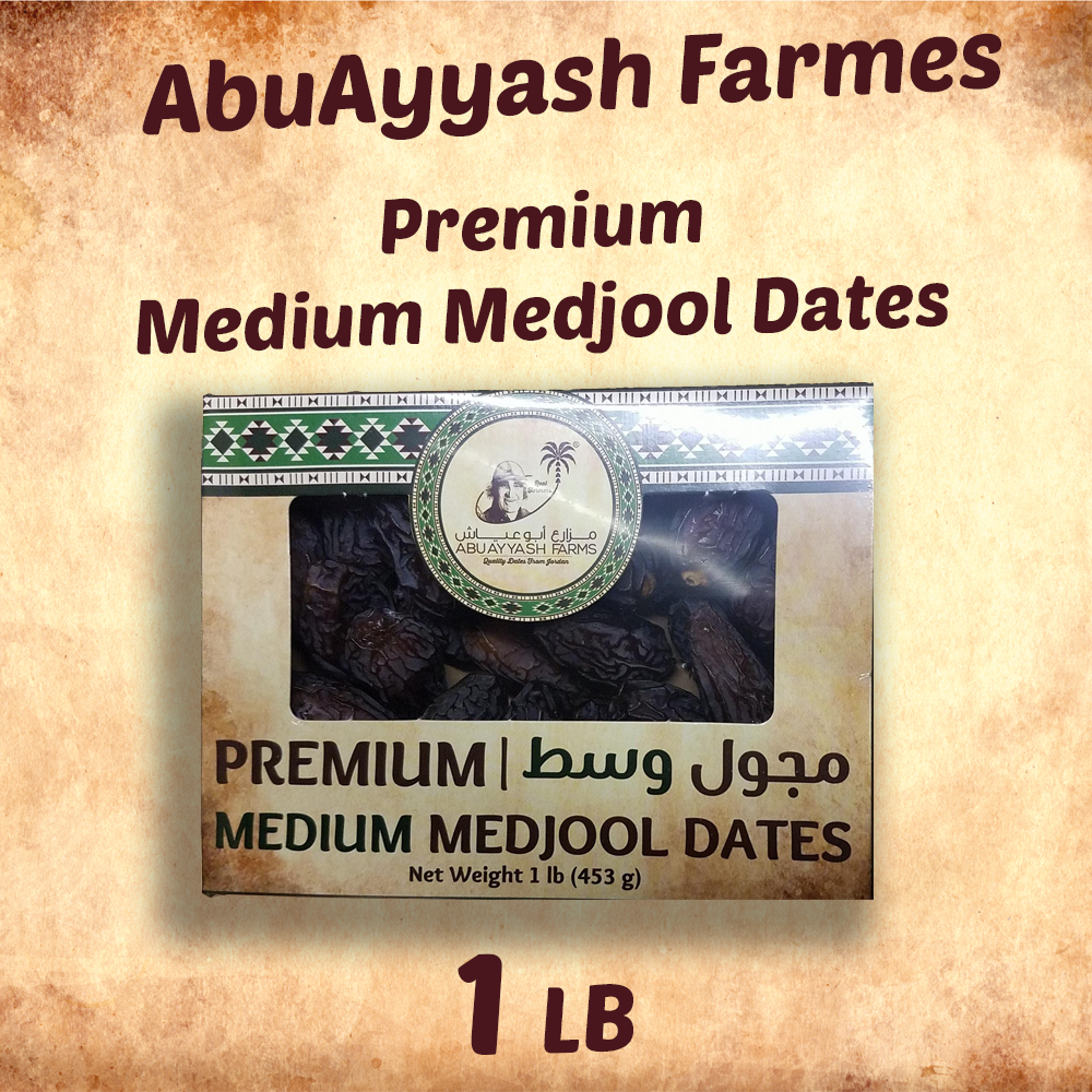 Dates | AbuAyyash Farms | Large & Medium Choice Medjool Dates | 2.2 & 1 pound BOX | 2.2LB. (1kg) & 1LB(453g) || Hand-Picked, Fresh from Jordan Valley | Vegan, Non-GMO