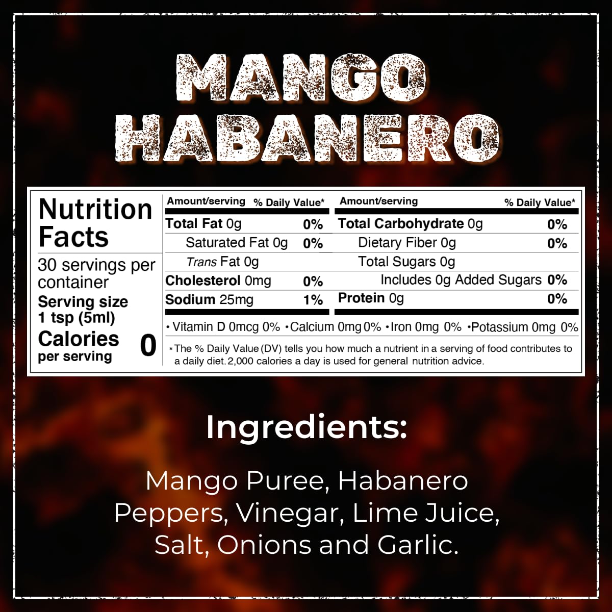 SPYCE Mango Habanero Hot Sauce 5 fl oz 100% Natural, Vegan & Gluten-Free for Flavorful Meals - SANI-LLC
