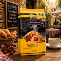 Maestro Massimo Cherry Croissants 6 Pack 270g(9.5oz) Individually Wrapped Breakfast