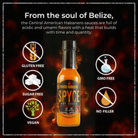 SPYCE Mango Habanero Hot Sauce 5 fl oz 100% Natural, Vegan & Gluten-Free for Flavorful Meals - SANI-LLC