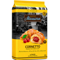 Maestro Massimo Cherry Croissants 6 Pack 270g(9.5oz) Individually Wrapped Breakfast