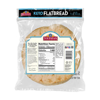 Toufayan Keto Flatbread 5 Count 8.8 oz Original Flavor Low Carb High Fiber Healthy Wraps - SANI-LLC