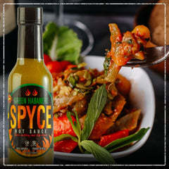SPYCE Green Habanero Hot Sauce 5 fl oz | Low Sodium, 100% Natural | For Flavorful Meals - SANI-LLC