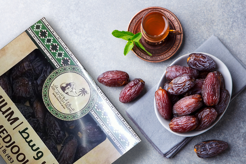 Dates | AbuAyyash Farms | Large & Medium Choice Medjool Dates | 2.2 & 1 pound BOX | 2.2LB. (1kg) & 1LB(453g) || Hand-Picked, Fresh from Jordan Valley | Vegan, Non-GMO