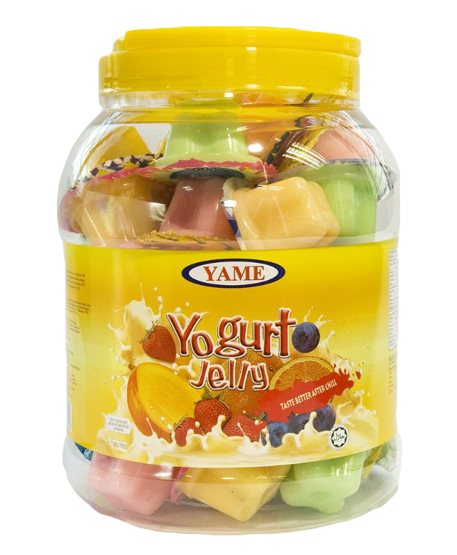 YAME-Halal حلال PUDDING YOGURT JELLY JAR ASSORTED WITH NATA DE COCO (Product of Malaysia)