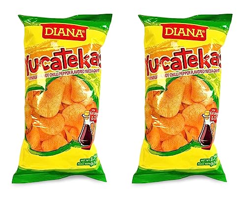 Diana Yucatekas (VINEGAR & HOT CHILLI PEPPER FLAVORED WITH YUCCA CHIPS) 2.29 Oz., 65g/ same great taste.