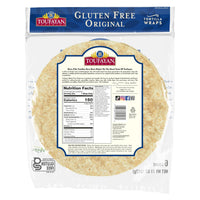 Toufayan Gluten Free Tortilla Wraps 6 Count (11 oz) Original Flavor Certified GF, Vegan Friendly for Tacos, Burritos & Healthy Wraps - SANI-LLC