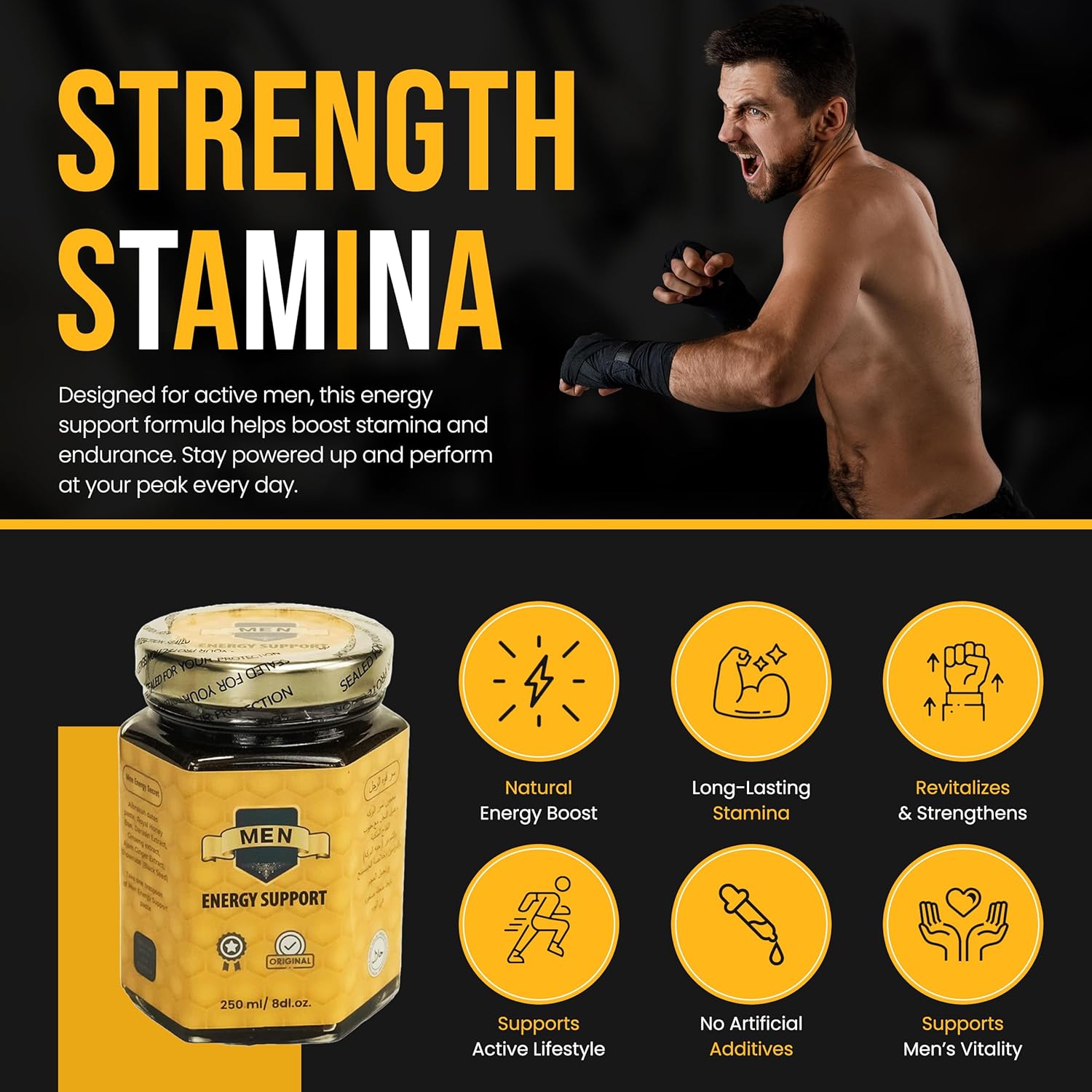 Men Energy  honey Energy Support  250ml