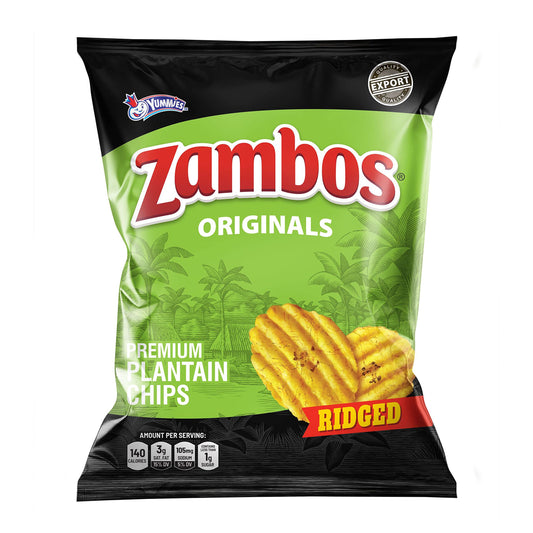 Zambos Plantain Chips – Delicious Plantain Chips originals || Ridged Premium Plantain chips || crunchy and delicious || (5.29 oz. /150g)
