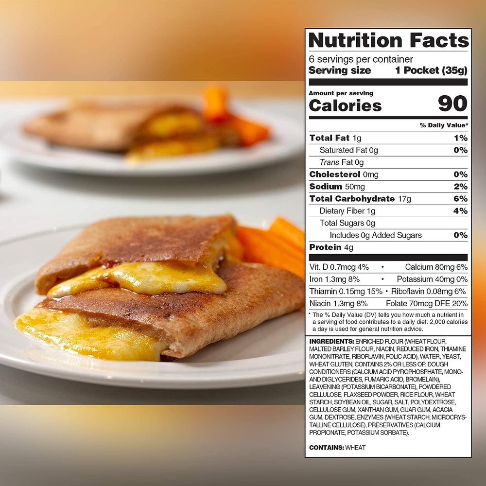 Toufayan Smart Pockets – Original 6 COUNT | NET WT. 7.4 OZ. (210g) - 1PaysLess