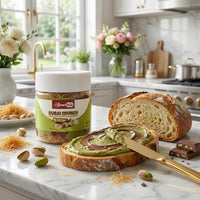 Snacksify Dubai Crunch Chocolate Pistachio Spread - 5.20 oz (150g) - Gourmet Hazelnut & Pistachio Butter with Crunchy Kataifi - Premium Dessert Topping for Crepes, Toast, and Fruit