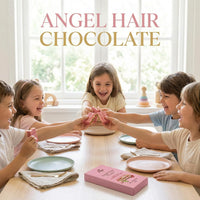 Konak Angel Hair White Chocolate Bar, Strawberry & Pistachio Cotton Candy Filling, Gourmet Turkish Confectionery Gift