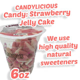 Cup Candy: Strawberry Jelly Cake of the best daily flavors, 6oz