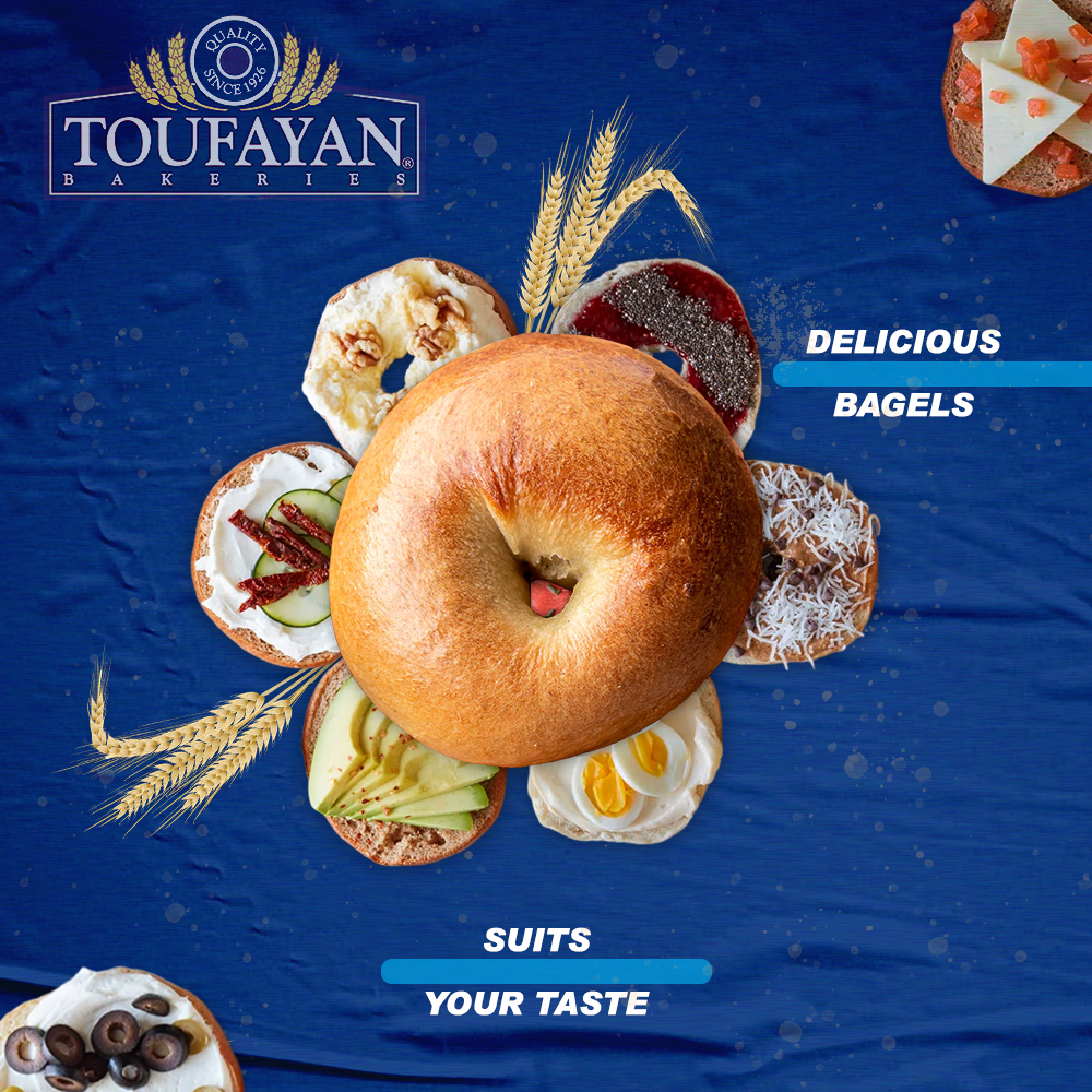 Toufayan Classic Plain Bagels 20oz 12 Packs