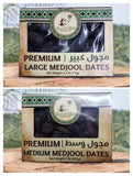 Dates | AbuAyyash Farms | Large & Medium Choice Medjool Dates | 2.2 & 1 pound BOX | 2.2LB. (1kg) & 1LB(453g) || Hand-Picked, Fresh from Jordan Valley | Vegan, Non-GMO