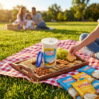 Obour Land Ultimate Creamy Cheese Spread bundle with Mafrouda squeeze pouches, 500g jar, and 240g cup from SANI-LLC.