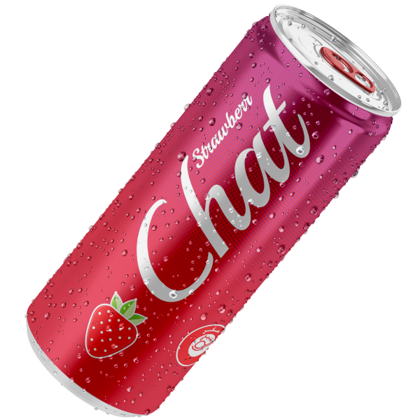 Chat Strawberry Flavored Soda 250ml Sweet Strawberry Thirst-Quenching Vibrant Taste Perfect for Anytime Refreshment - SANI-LLC