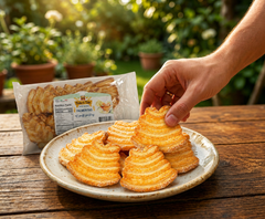 Bake & Take Palmeritas puff pastry snack, 12-pack, golden baked pastry with layered, flaky texture, 5.29oz gourmet treat