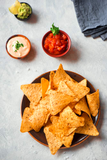 Diana Tortilla chips with salsa and guacamole