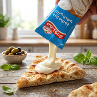 Close-up of Obour Land Ultimate Creamy Cheese Spread bundle featuring Mafrouda squeeze pouches, glass jar, and cheese cup from SANI-LLC